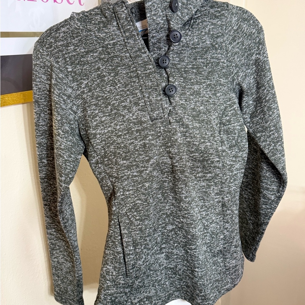 Columbia Women's‎ Charcoal Button-Up Hoodie
